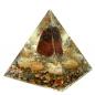 Preview: Orgonit Pyramide mit Rhodonit Bergkristall Gelbquarz Edelsteine Orgon Energie