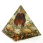 Preview: Orgonit Pyramide mit Rhodonit Bergkristall Gelbquarz Edelsteine Orgon Energie