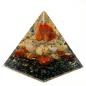 Preview: Orgonit Pyramide mit Carneol Bergkristall Gelbquarz Jaspis rot Hämatit Orgon Energie