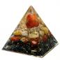 Preview: Orgonit Pyramide mit Carneol Bergkristall Gelbquarz Jaspis rot Hämatit Orgon Energie