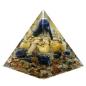 Preview: Orgonit Pyramide mit Sodalith Gelbquarz Bergkristall Edelsteine Orgon Energie