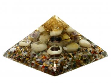Preview: Orgonit Pyramide mit Citrin Fluorit Gelbquarz Orgon Energie