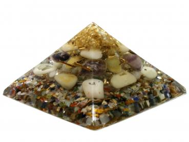 Preview: Orgonit Pyramide mit Citrin Fluorit Gelbquarz Orgon Energie