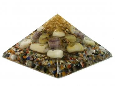 Preview: Orgonit Pyramide mit Citrin Fluorit Gelbquarz Orgon Energie