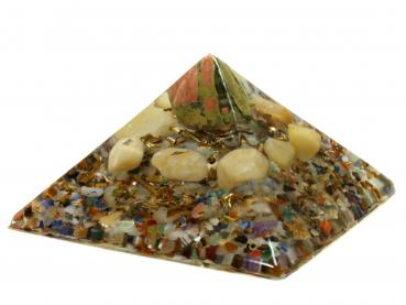 Preview: Orgonit Pyramide mit Epidot und Gelbquarz Orgon Energie