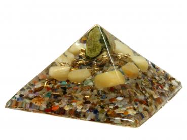 Preview: Orgonit Pyramide mit Epidot und Gelbquarz Orgon Energie